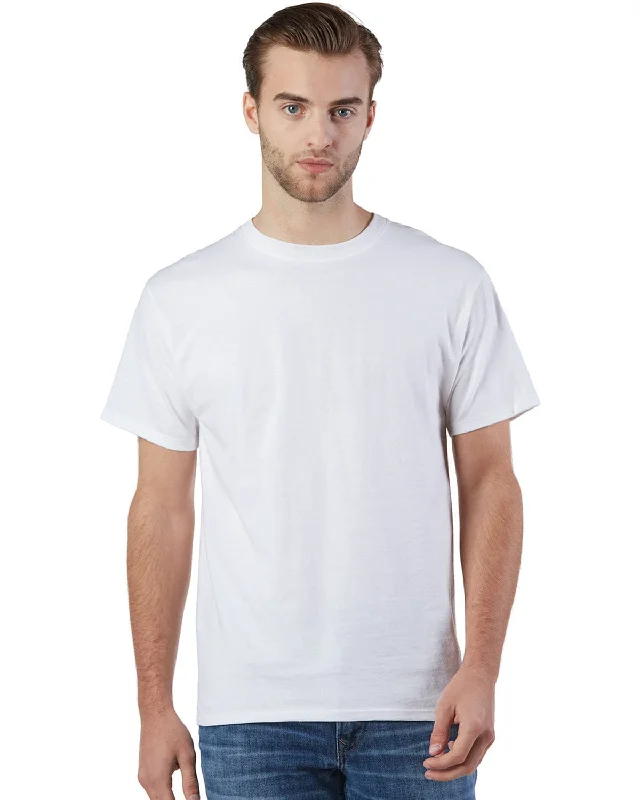 Champion Adult Ringspun Cotton T-Shirt | White