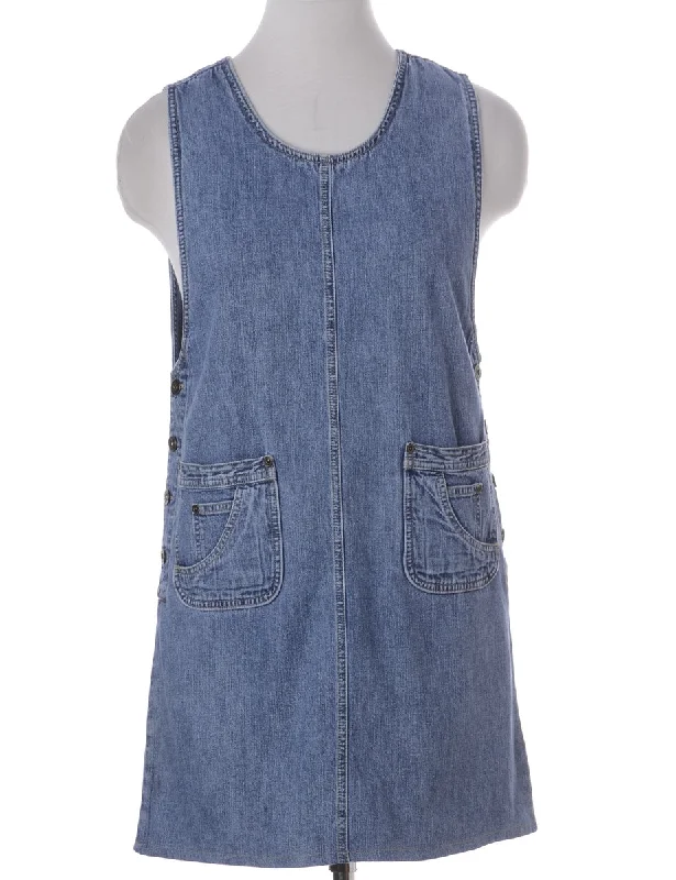 Label Heather Shortened Denim Dress