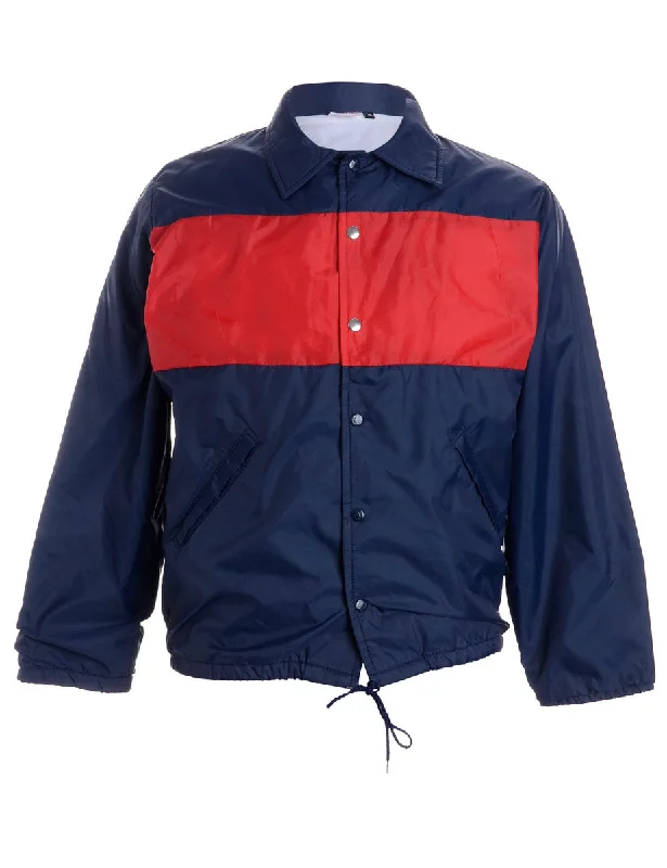 Label Freddie Contrast Panel Coach Jacket