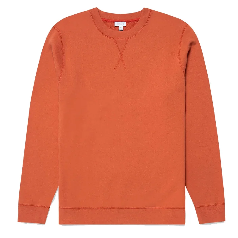 Sunspel Sweatshirt Burnt Sienna