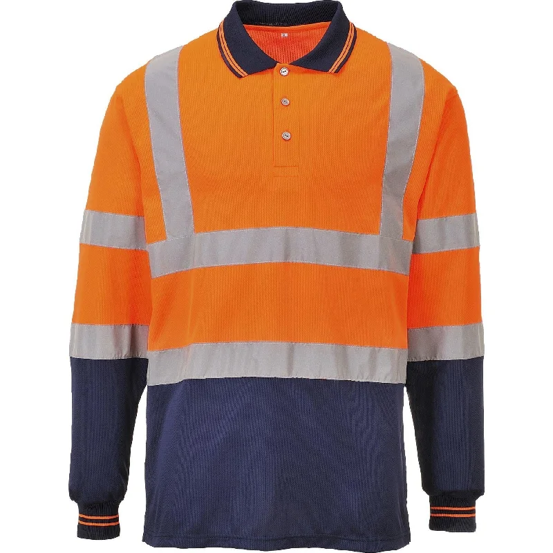 Portwest Two-Tone Long Sleeved Polo