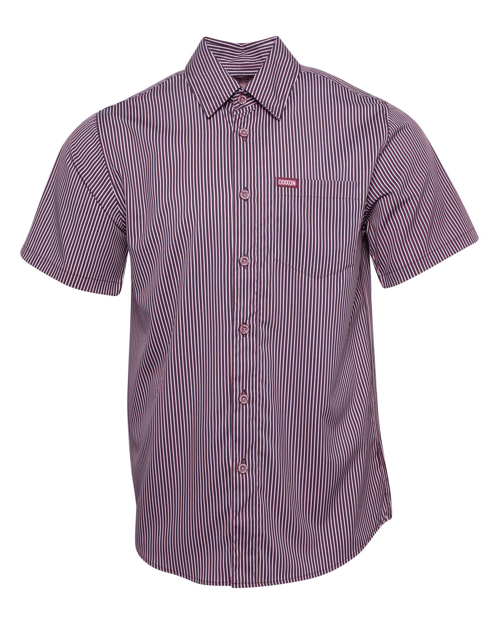 Benny Triple Stripe Short Sleeve - Maroon