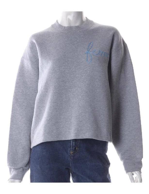 Label Hand Embroidered Sweatshirt