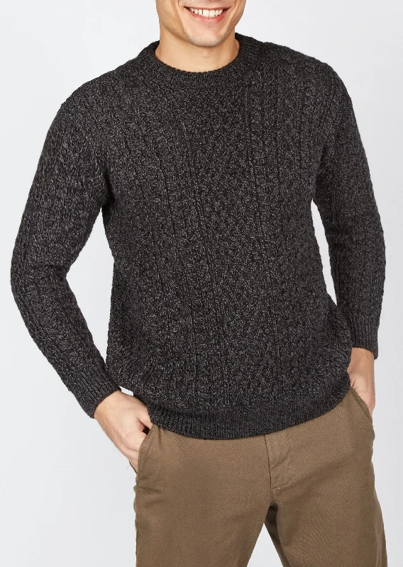 IrelandsEye Cuileann Aran Sweater | Anthracite