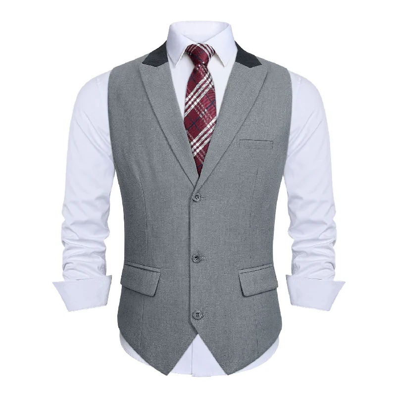 Formal Suit Vest - A-LIGHT GREY