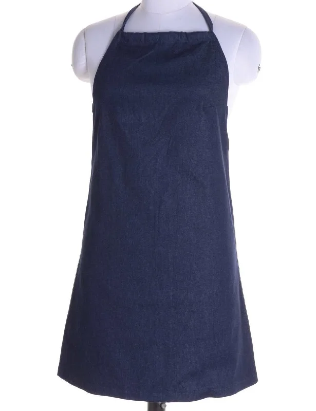 Label Erin Denim Halter Neck Dress