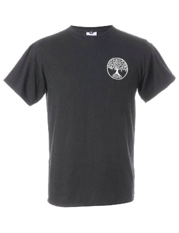 Label Embroidered Tree of Life T-shirt