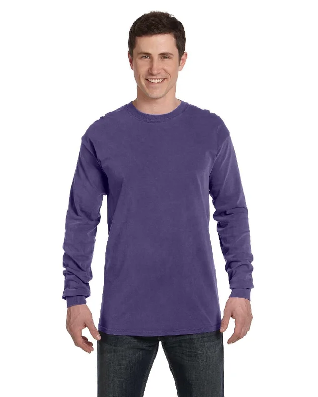 Comfort Colors Garment-Dyed Long Sleeve T-Shirt | Grape