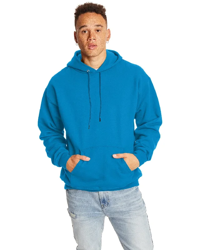 Hanes Ultimate Cotton Pullover Hoodie Sweatshirt | Teal