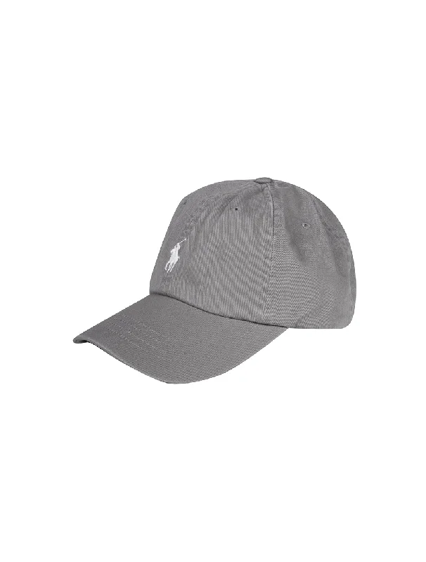 Baseballcap aus Baumwoll-Chino in Grau