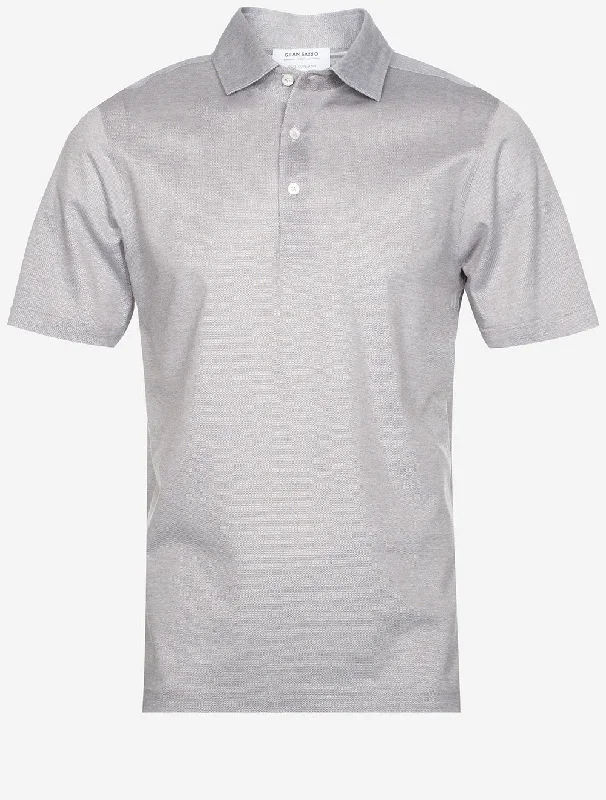 Poloshirt mit 3 Knöpfen Taupe