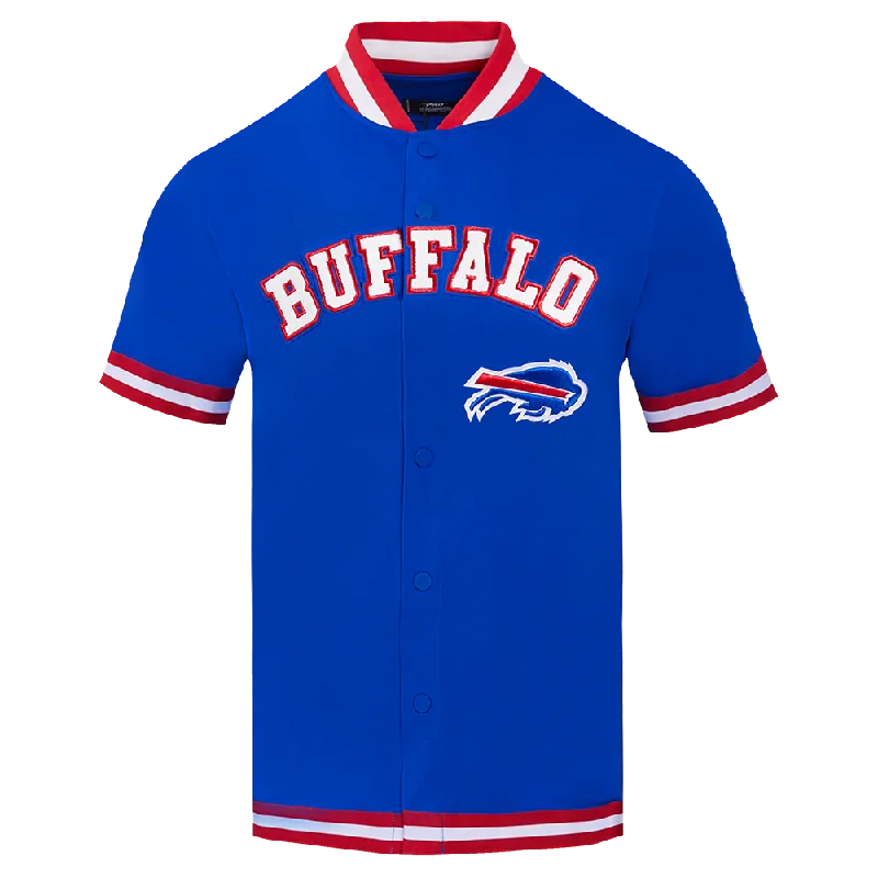 NFL BUFFALO BILLS CLASSIC MEN'S WARM UP JACKET (ROYAL BLUE/RED)