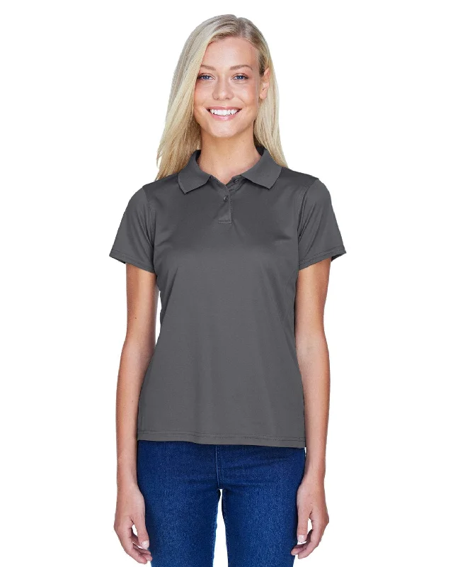 Harriton Ladies Polytech Polo Shirt | Charcoal