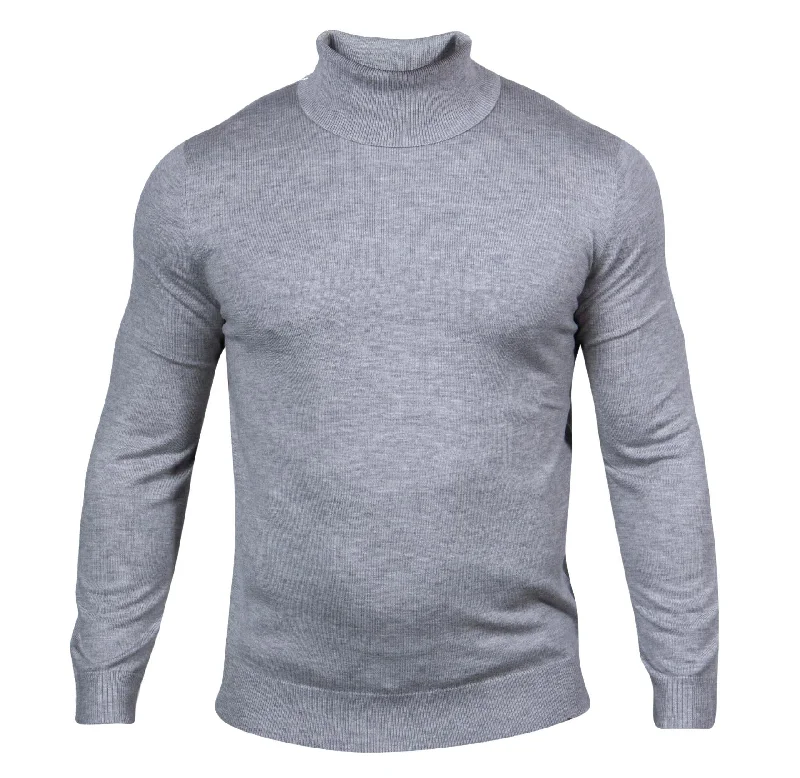 Prestige SW-495 T. Neck Sweater - Silver