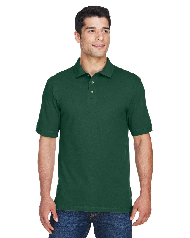 Harriton Cotton Pique Polo Shirt | Hunter