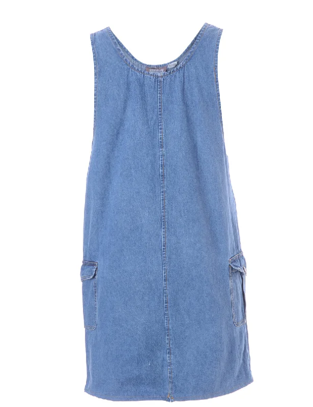 Label Heather Shortened Denim Dress