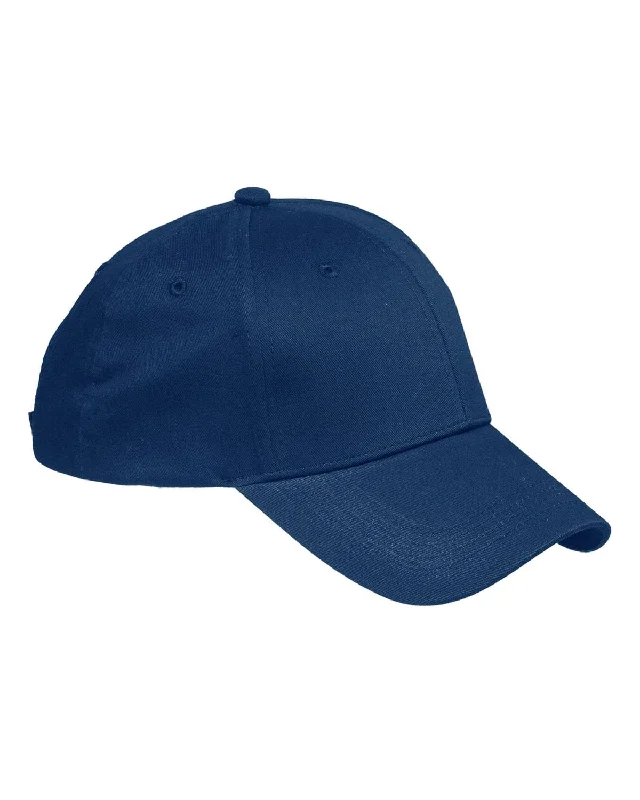 Big Accessories 6-Panel Structured Twill Cap | Navy