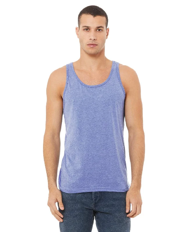 Bella+Canvas Unisex Jersey Tank | Blue Triblend