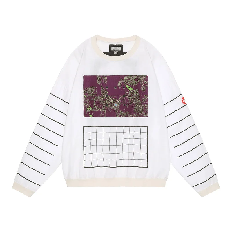 xPE>μB:X GAUZE CREW NECK