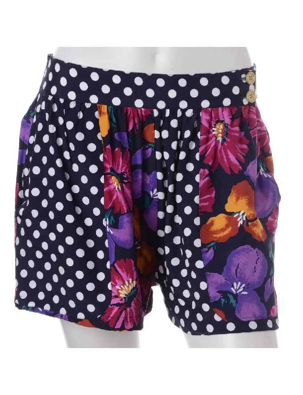 Label Floral Summer Shorts