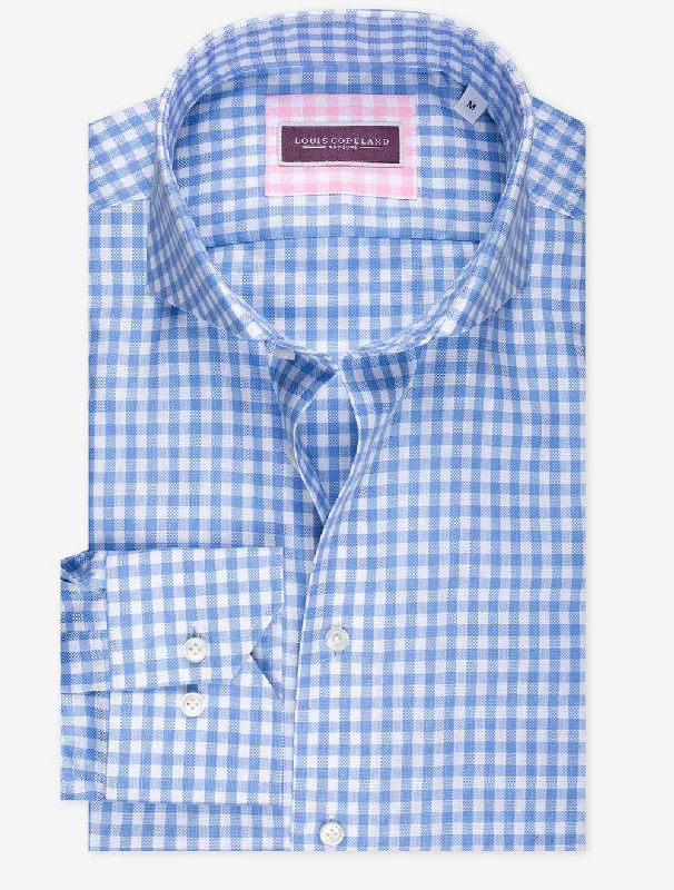 Royal Oxford Gingham Shirt Blue