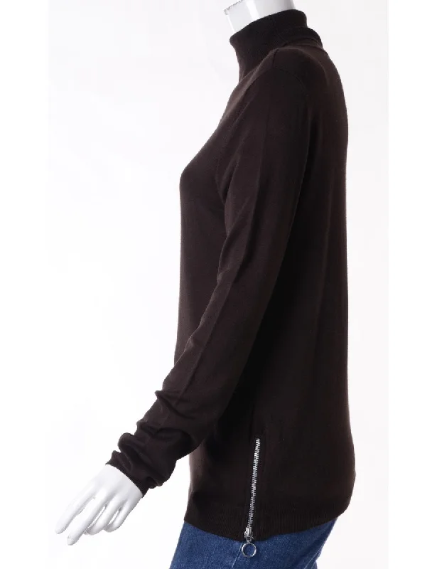 Label Eloise Zip Hem Turtleneck