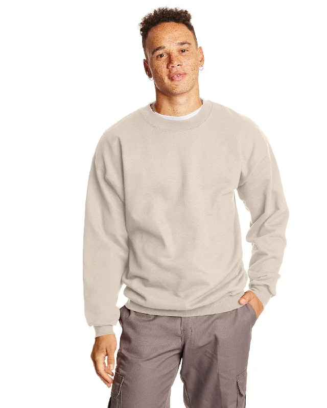 Hanes Ultimate Cotton Crewneck Sweatshirt | Sand