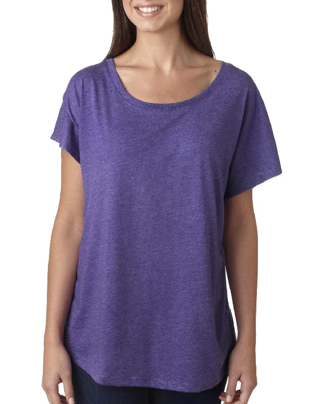 Next Level Ladies Triblend Dolman | Purple Rush