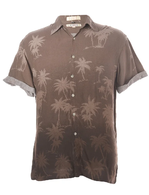 Label Harvey Roll Sleeve Hawaiian Shirt