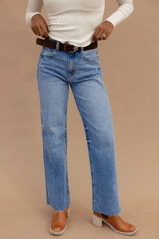 Weekend Deals That Wow Mav High Rise Wide Straight Jeans