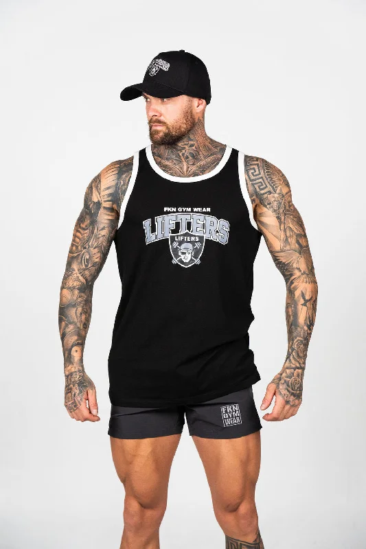 Mega Sale Mega Sale Conquer LIFTERS | Men's Gym Singlet | Black