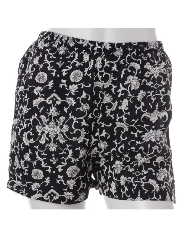 Label Floral Summer Shorts