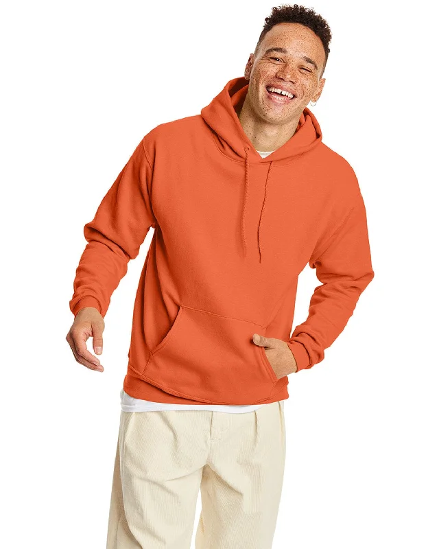 Hanes 50/50 Hoodie Sweatshirt | Red Pepper Hthr