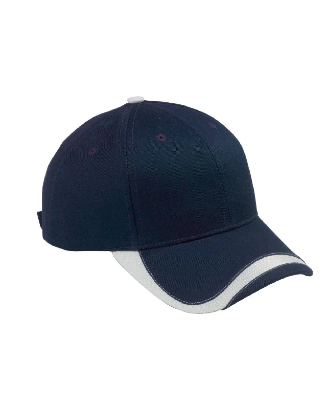 Big Accessories Sport Wave Baseball Cap | Navy/ White