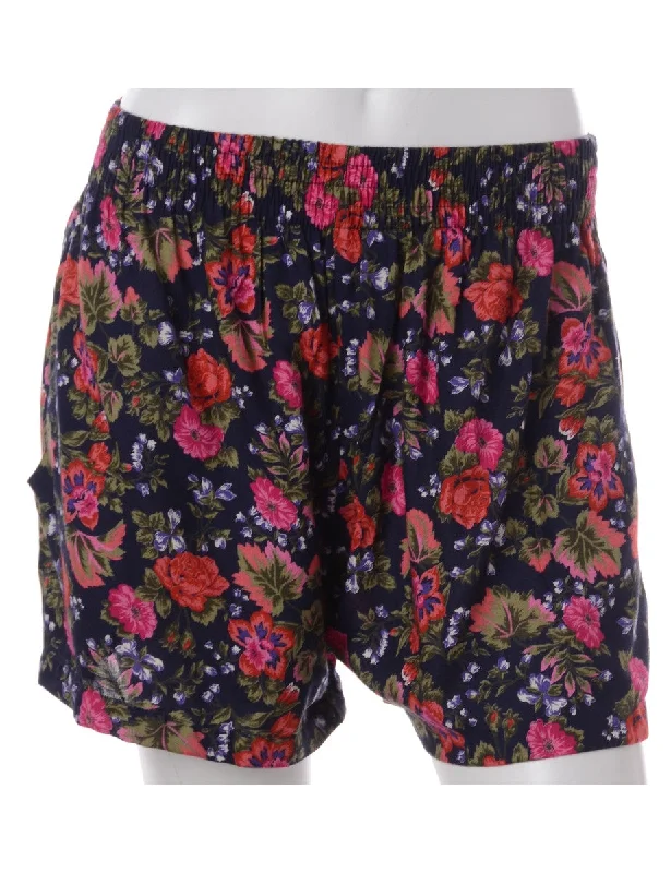 Label Floral Summer Shorts