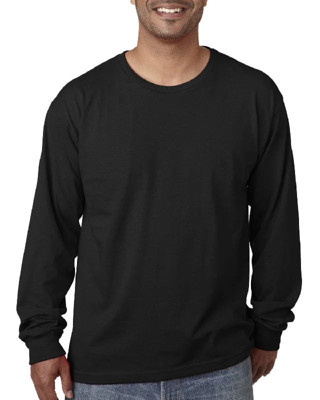 Bayside USA Made Long Sleeve T-Shirt | Black