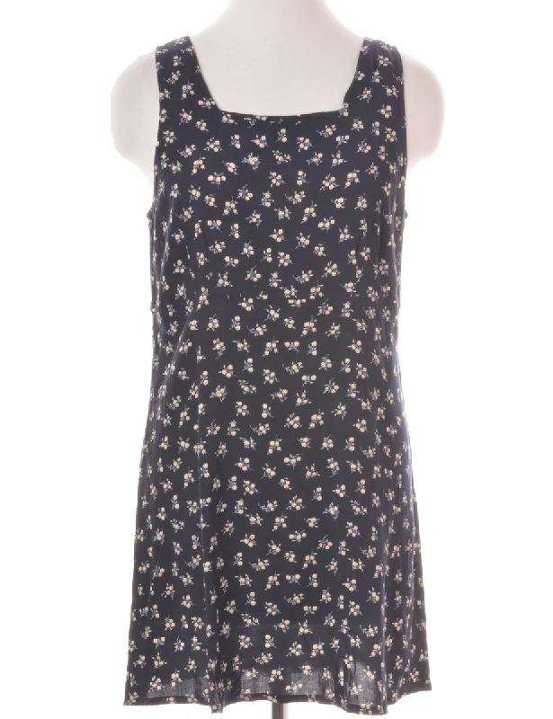 Label Floral Short Dress