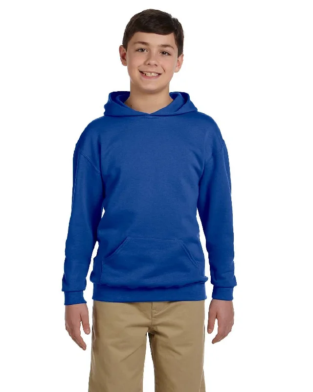 Jerzees Youth 50/50 Fleece Hooded Sweatshirt | Royal