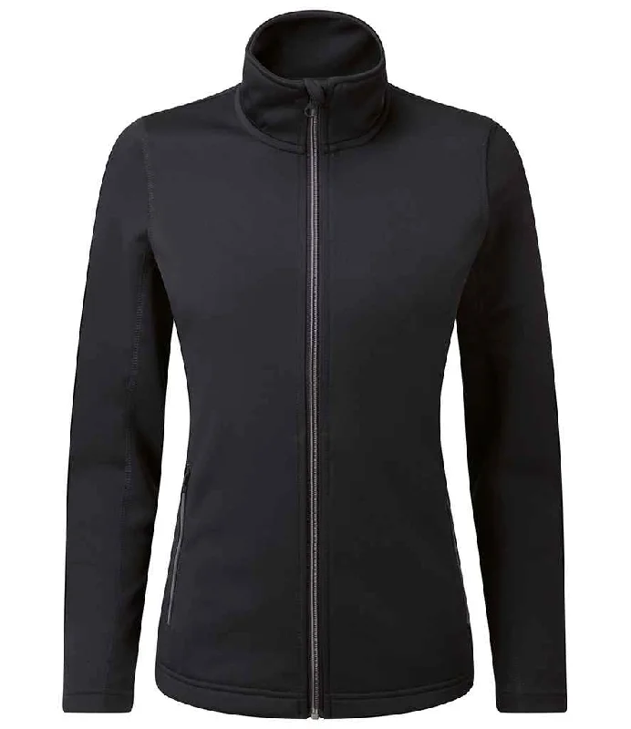 Premier Ladies Spun Dyed Recycled Zip Through Sweat Jacket | Black