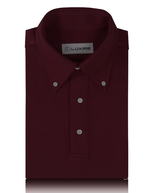 Plain Maroon Polo T-Shirt