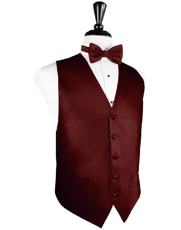 Wine Palermo Tuxedo Vest