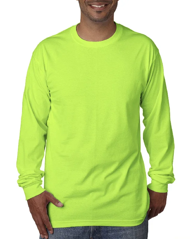 Bayside USA Made Long Sleeve T-Shirt | Lime