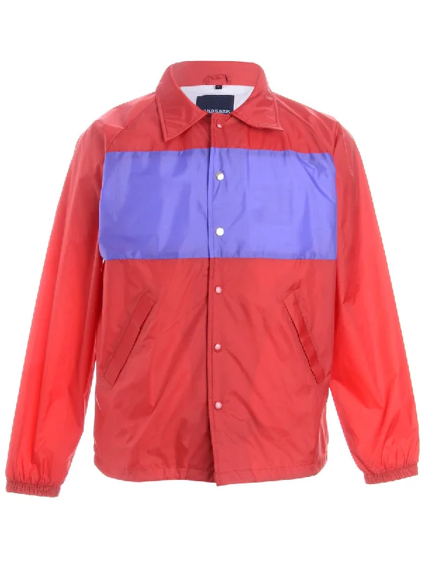 Label Freddie Contrast Panel Coach Jacket