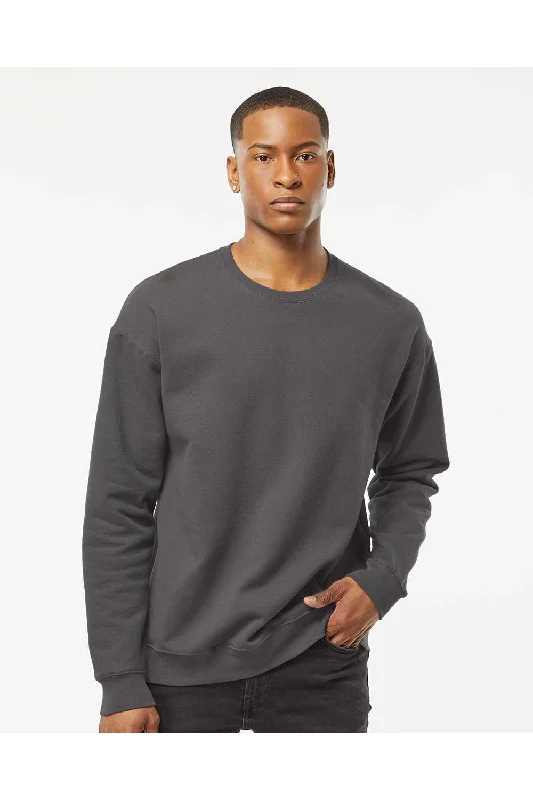 Tultex Mens Fleece Crewneck Sweatshirt - Charcoal Grey