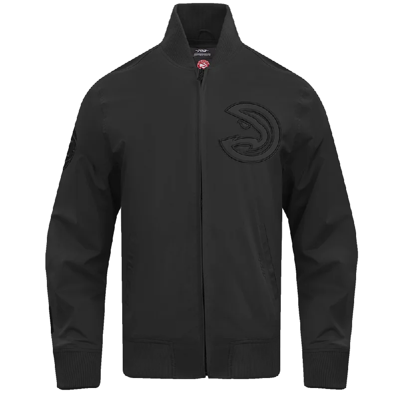 NBA ATLANTA HAWKS NEUTRAL TWILL JACKET (BLACK)