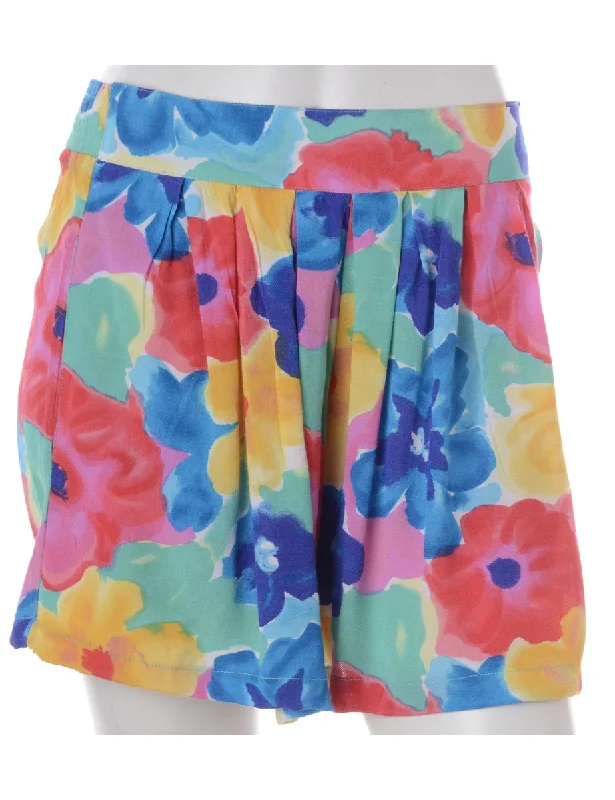 Label Floral Summer Shorts