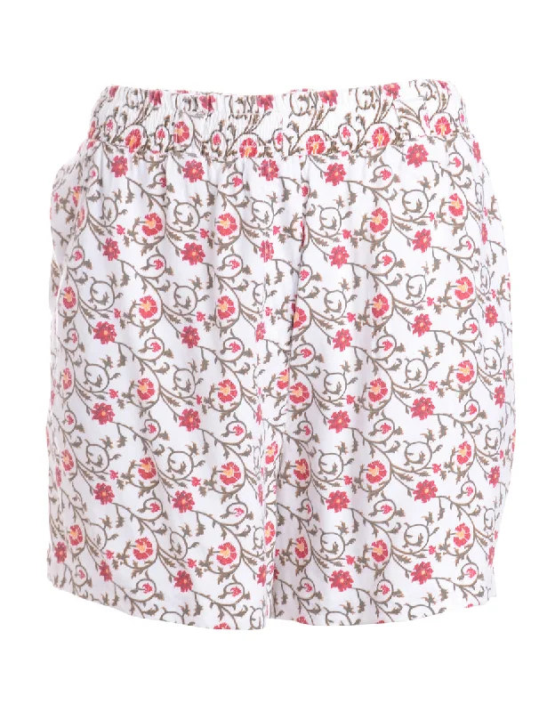 Label Floral Summer Shorts