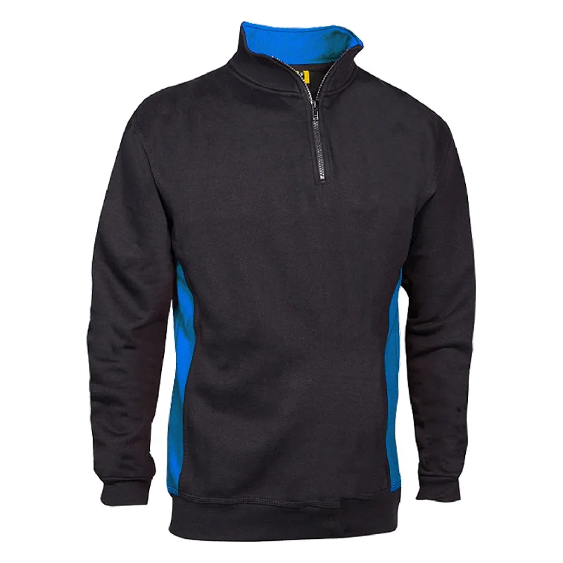 Two Tone Quarter Zip Sweatshirt