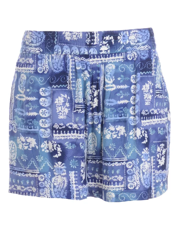 Label Floral Summer Shorts