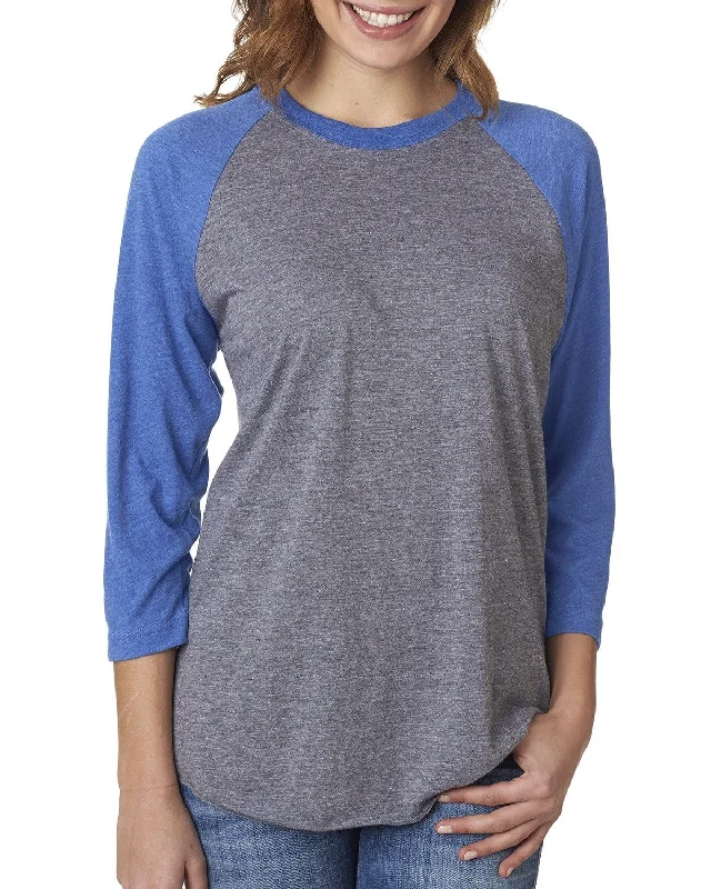 Next Level Unisex Triblend 3/4-Sleeve Raglan Tee | Vint Ryl/ Pr Htr